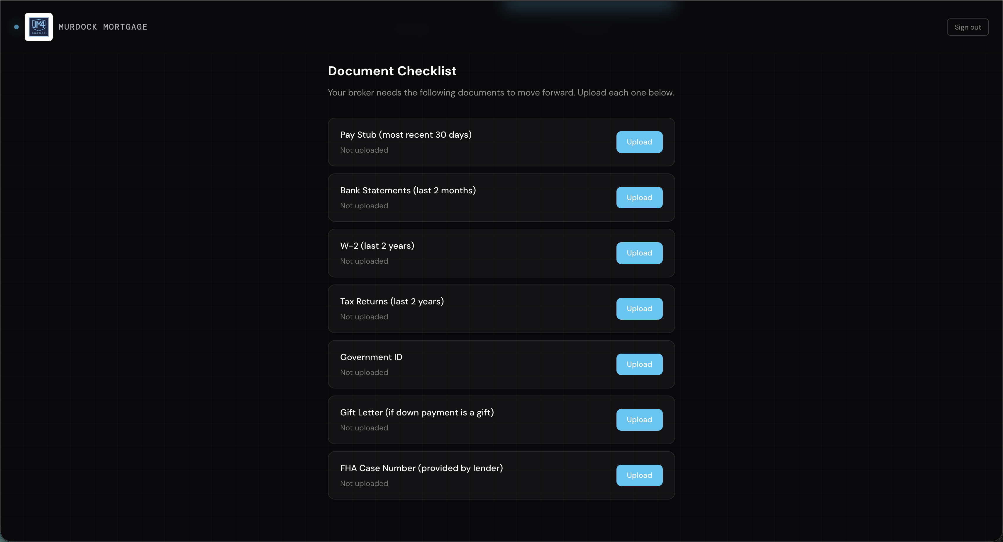 Document collection portal